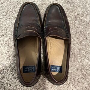 Nunn Bush Lincoln Moc Toe Penny Loafers.